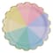 12 Packs: 10 ct. (120 total) 9" Scalloped Rainbow Dinner Plates by Celebrate It™